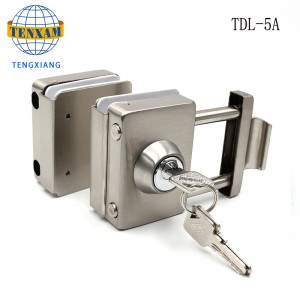 China leverancier groothandel frameloze glazen deur hardware getemperd glijdende glazen deurslot